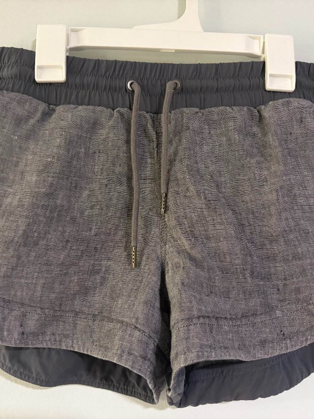 Athleta Grey Heathered Lightweight Casual Lounge Shorts 2